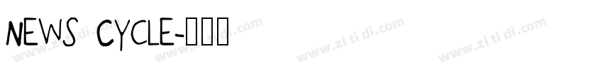 News Cycle字体转换